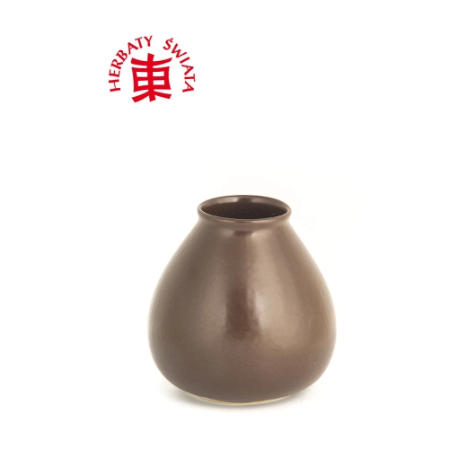 Matero z porcelany 400ml matowe brązowe